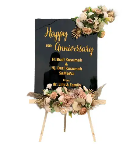Papan Bunga Akrilik Belahantengah